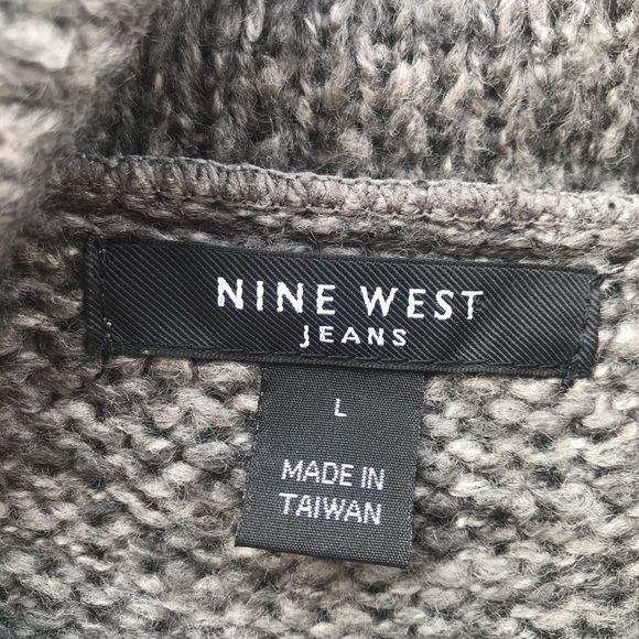 Nine West Cowl Neck Knit Sweater Dress - Picture 3 of 7